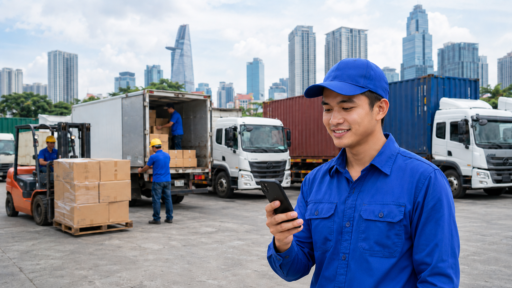 Hình ngang quản lý công ty vận tải tại TP Hồ Chí Minh