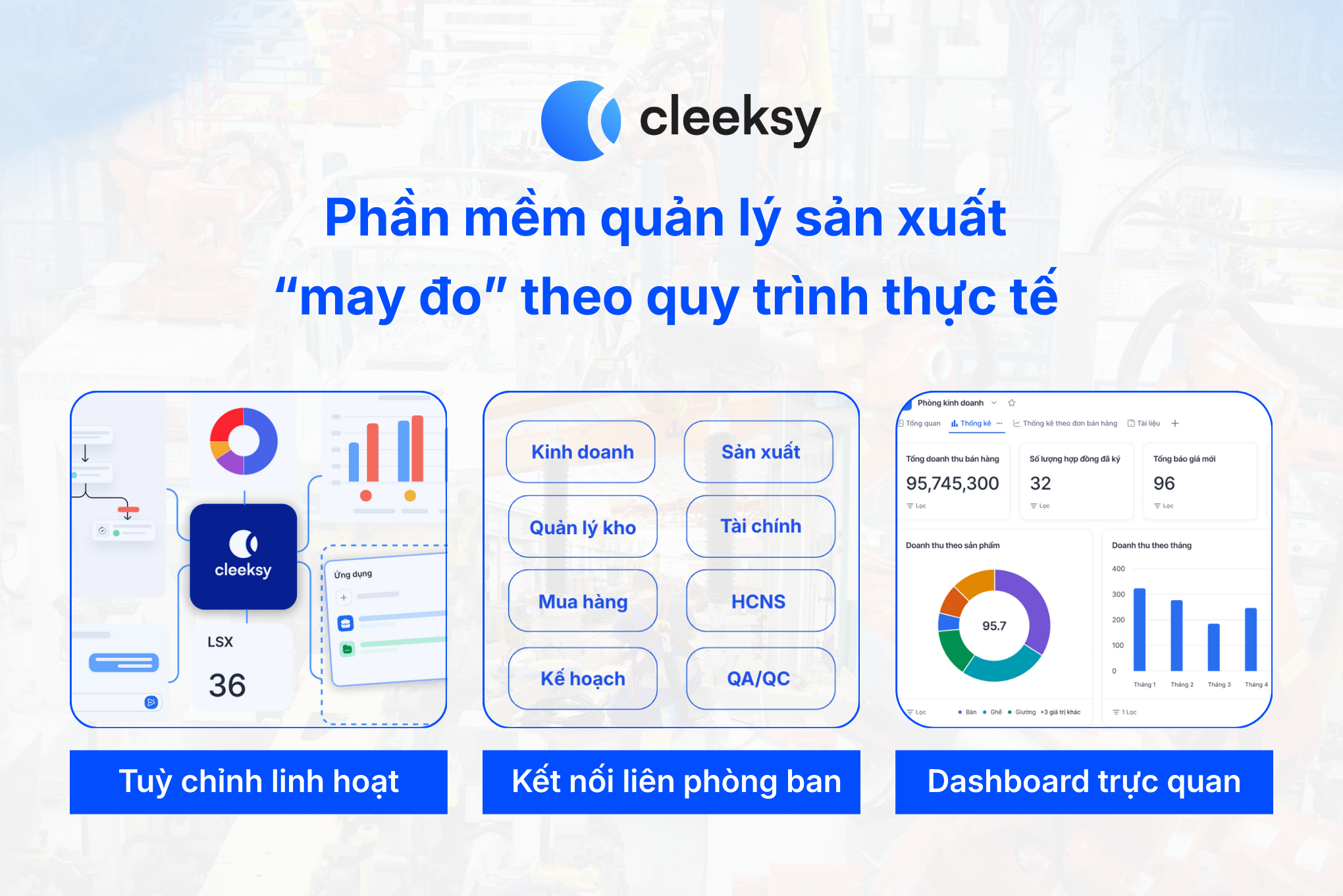 phần mềm quản lý sản xuất cleeksy