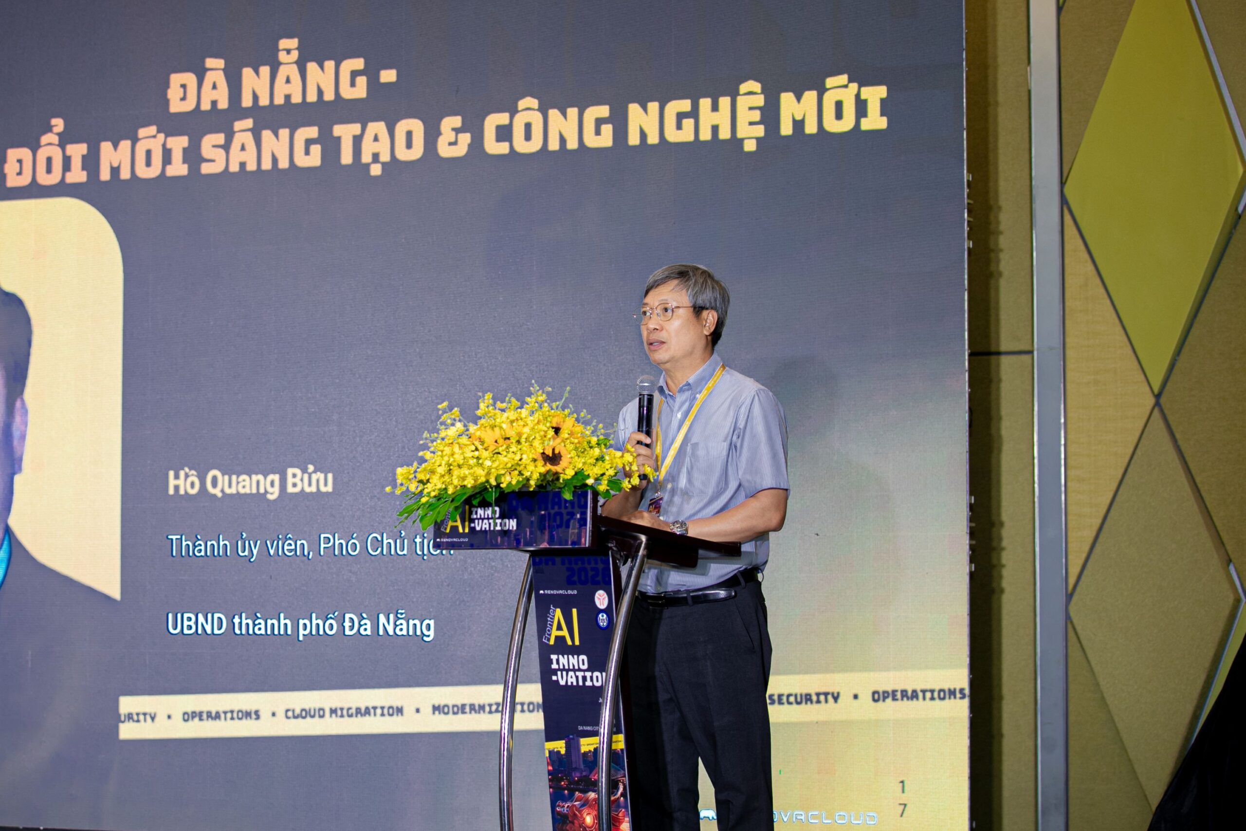 Đại diện thành phố Đà Nẵng chia sẻ tại Frontier AI & Local Zones Innovation - Da Nang 2026
