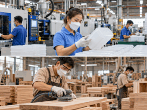 Công ty sản xuất nhựa và gỗ