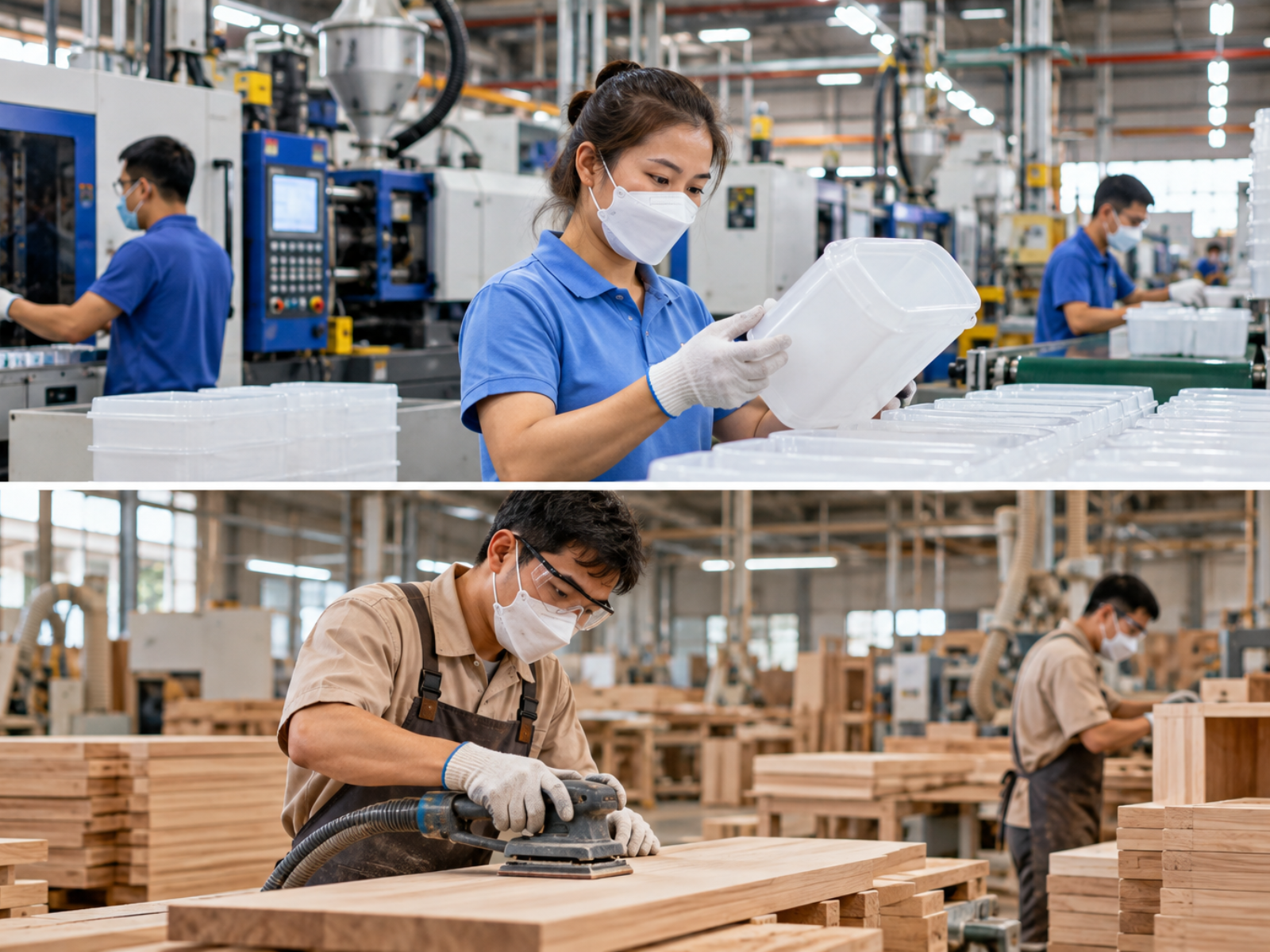 Công ty sản xuất nhựa và gỗ
